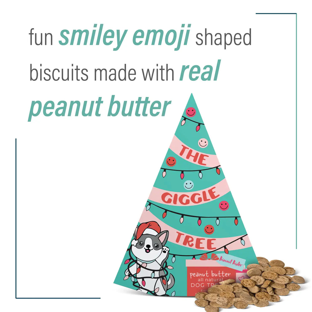 The Giggle Tree - Peanut Butter Dog Treats - 6 oz