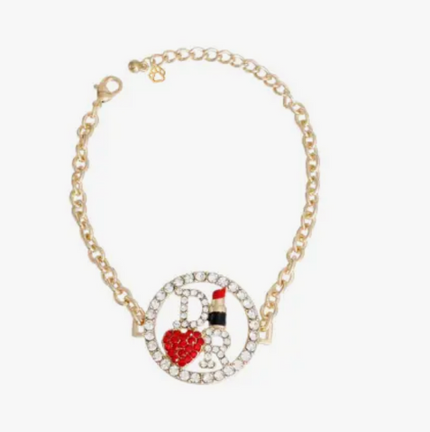 Dior-Able Rhinestone Heart Dog Necklace