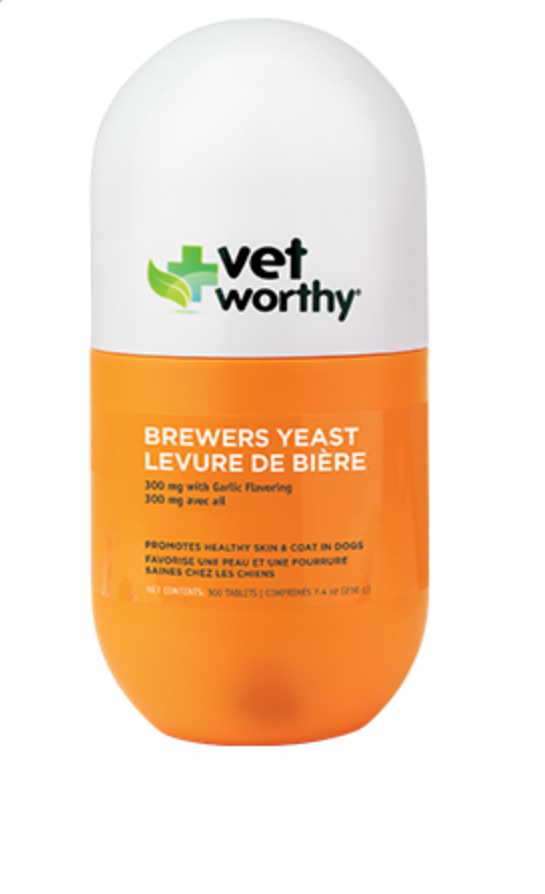 VET WORTHY® BREWERS YEAST PROMOTES HEALTHY SKIN & COAT IN DOGS