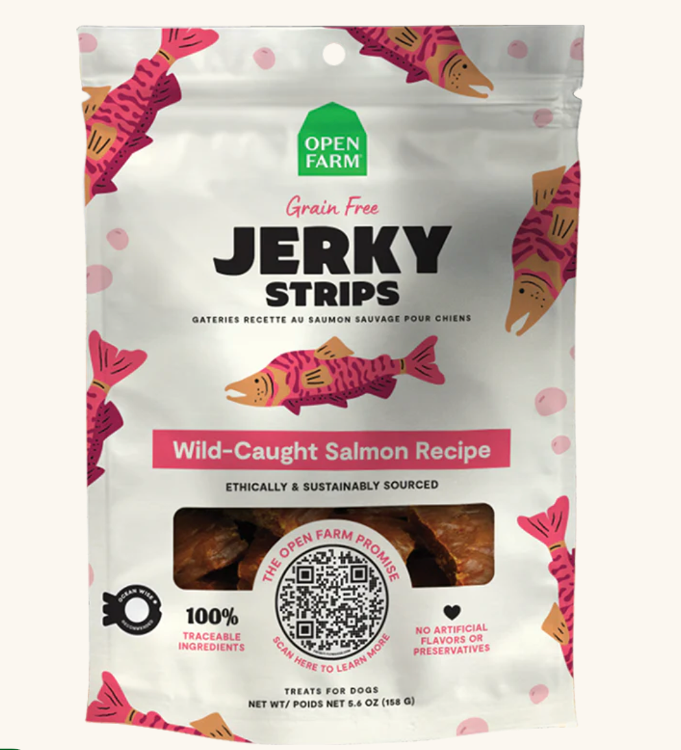 Grain-Free Wild-Caught Salmon Jerky Strips