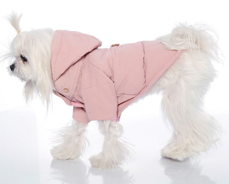 Manteau rose réflecteur de Lulu pour chiens