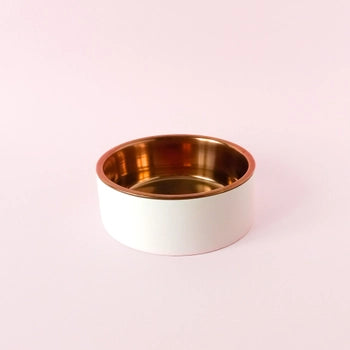 White Weighted Pet Bowl