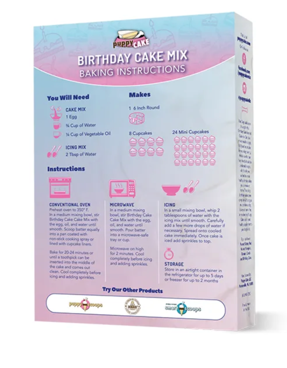 Puppy Cake - Birthday Cake with Sprinkles