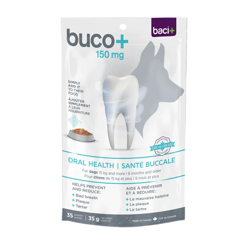 Baci+ - Buco+ 150mg (soins dentaires pour chiens 15kg+)