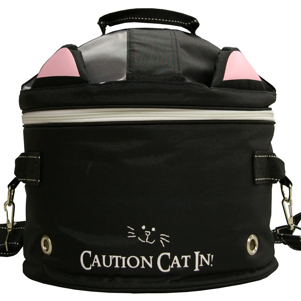 Cattyman Column Bag With Hospital Net Black Cat